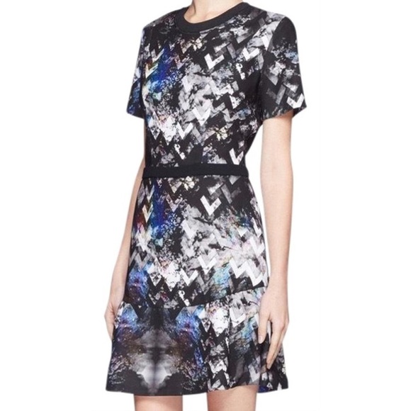 Sandro Geometric Galaxy Night Out Mini Dress - Picture 1 of 9